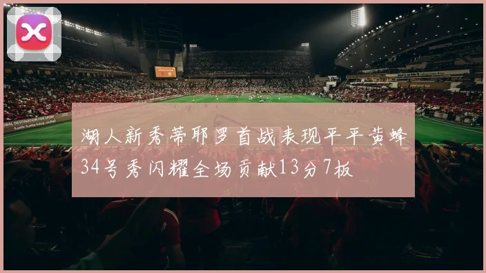 湖人新秀蒂耶罗首战表现平平黄蜂34号秀闪耀全场贡献13分7板