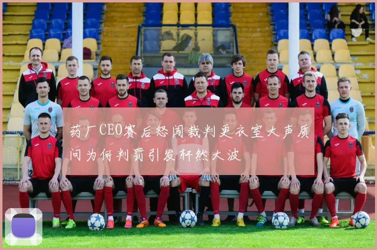 药厂CEO赛后怒闯裁判更衣室大声质问为何判罚引发轩然大波